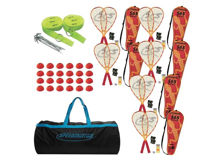 Speedmintonset för12 st. spelare Klassuppsättning för Crossmintonspel 