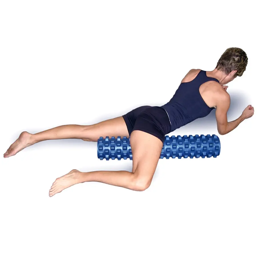 RumbleRoller Foam Roller Blå Massagerulle | 15 x 77,5 cm 