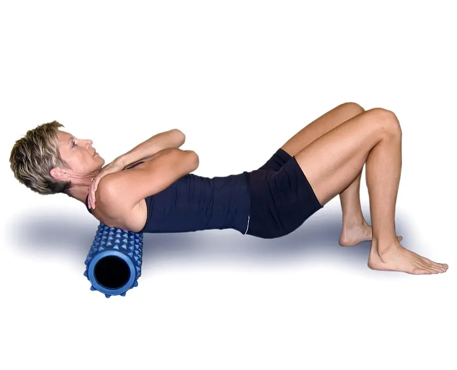 RumbleRoller Foam Roller Blå Massagerulle | 12,5 x 56 cm 