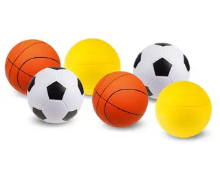 Skumbollar PU-skum Mix Basketboll | Fotboll | Volleyboll