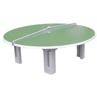 Bordtennisbord i betong |  Runt 240 cm Rondo | Utomhusbord | Polymerbetong Gr&#246;n
