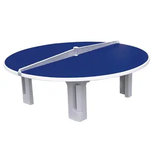 Bordtennisbord Runt 240cm Blått utomhusbord | Med nät