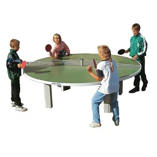 Bordtennisbord i betong |  Runt 240 cm Rondo | Utomhusbord | Polymerbetong Gr&#229;