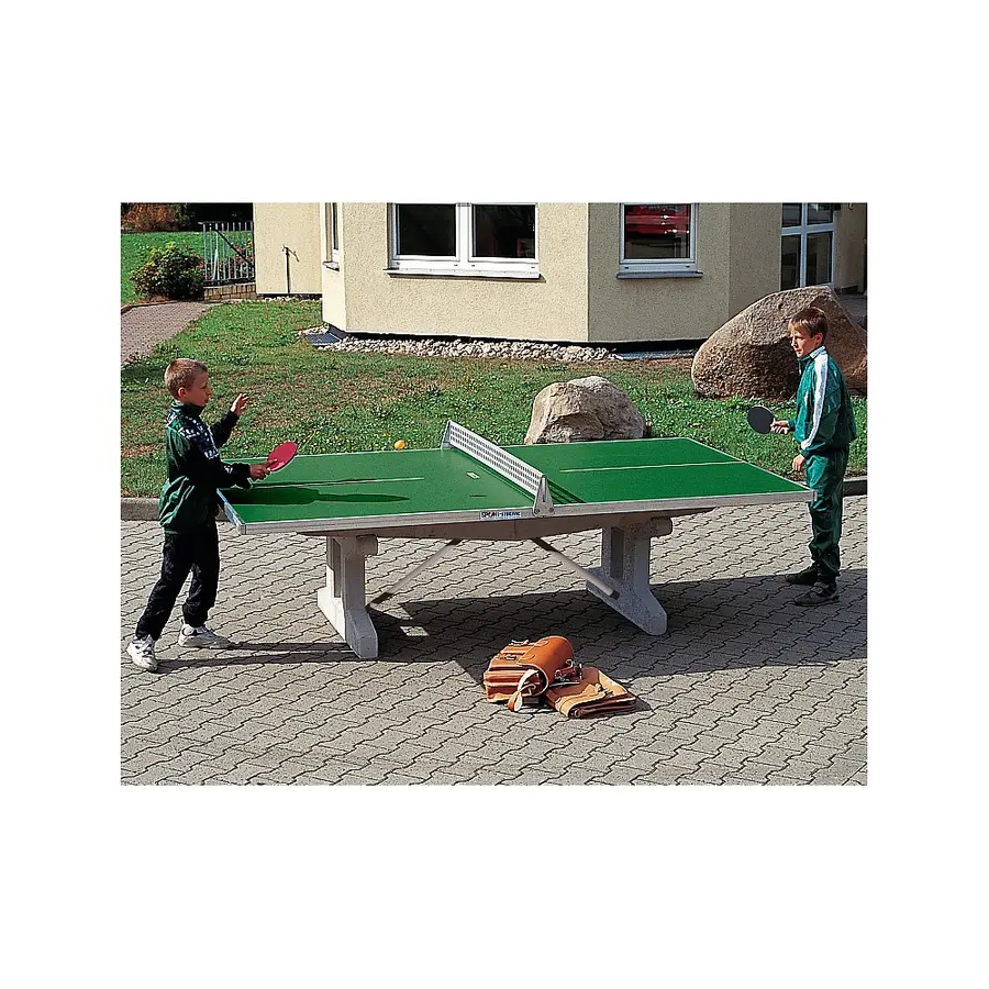 Bordtennisbord Premium Stabil 700 kg Grönt utomhusbord i Polymerbetong 