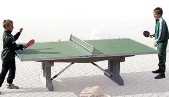 Bordtennisbord Premium Stabil 700 kg Bl&#229;tt utomhusbord i Polymerbetong
