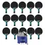 Bordtennisset Tacteo 30 Outdoor Paket Utomhusracketar 12 st | 144 vita bollar