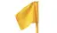 Flagga till hörnstolpar 30mm Hörnstolpeflagga | Gul | 40 x40 cm 