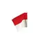 Flagga till hörnstolpe 50 mm Fyrkantig hörnflagga Rödvit 