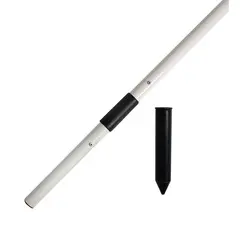 H&#246;rsstolpe med s&#228;kerhetsled Diameter 30 mm Vit stolpe