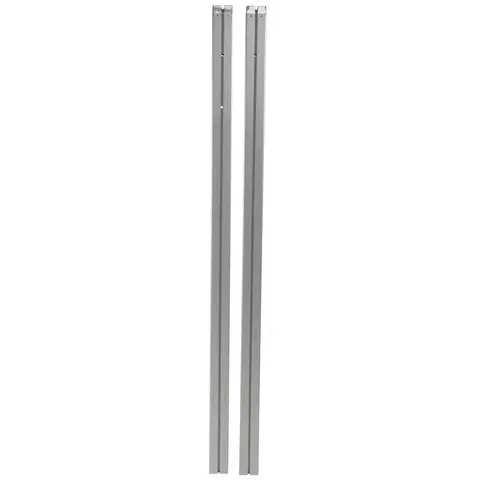 Badmintonstolpar med profil 80x80 mm 2 st. | f&#246;r golvhylsor