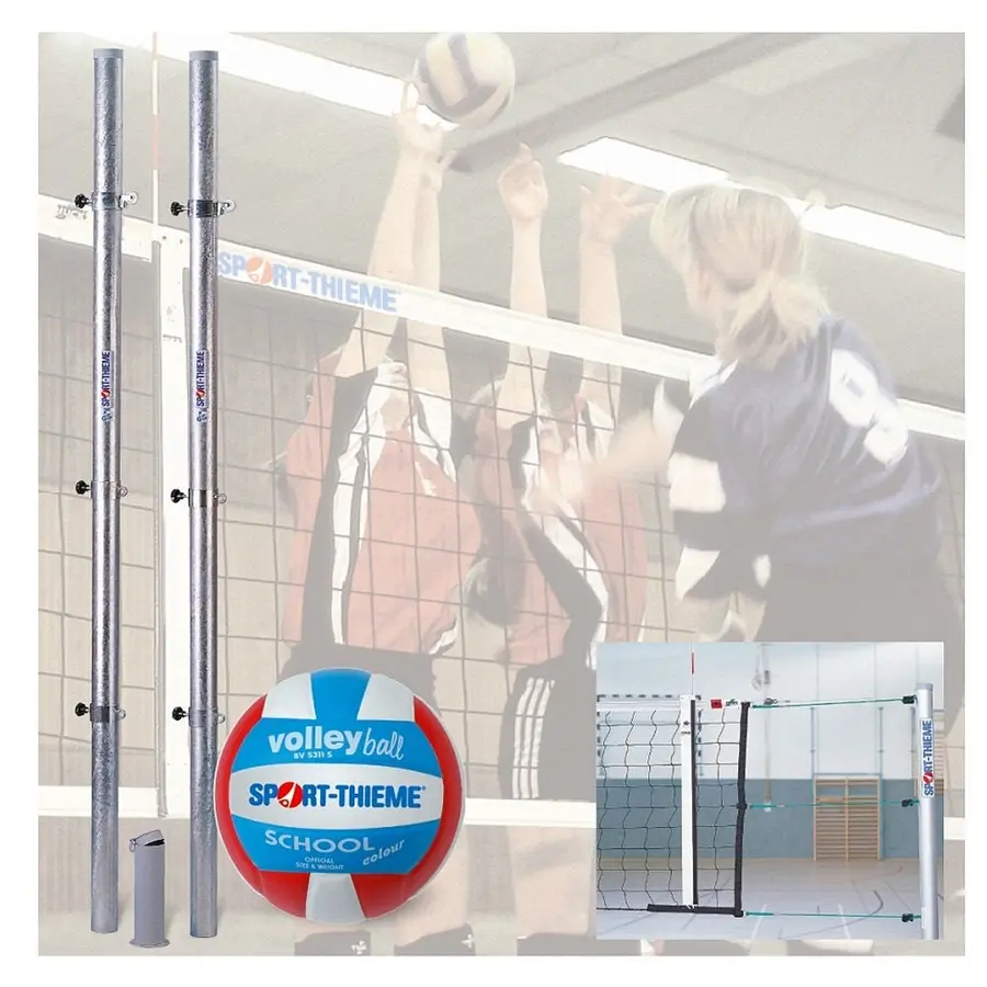 Volleybollset Sport-Thieme Volleybollnät Stolpar Hylsor Boll 