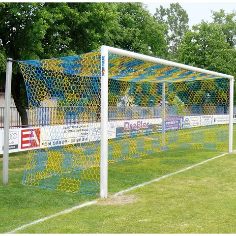Fotballmål 7,32x2,44 m Stadion 11'er mål | Hvitt | Oval profil 