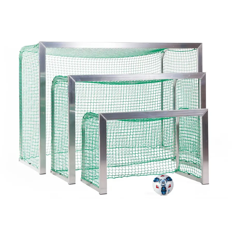 Minimål foldbart 120 x 80 cm Robust alu fotballmål | 4,5 cm masker 