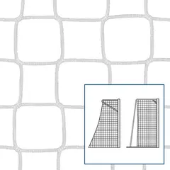 N&#228;t 3x2 m Fotbollsm&#229;l Handbollsm&#229;l Djup 80/100 cm | Vit