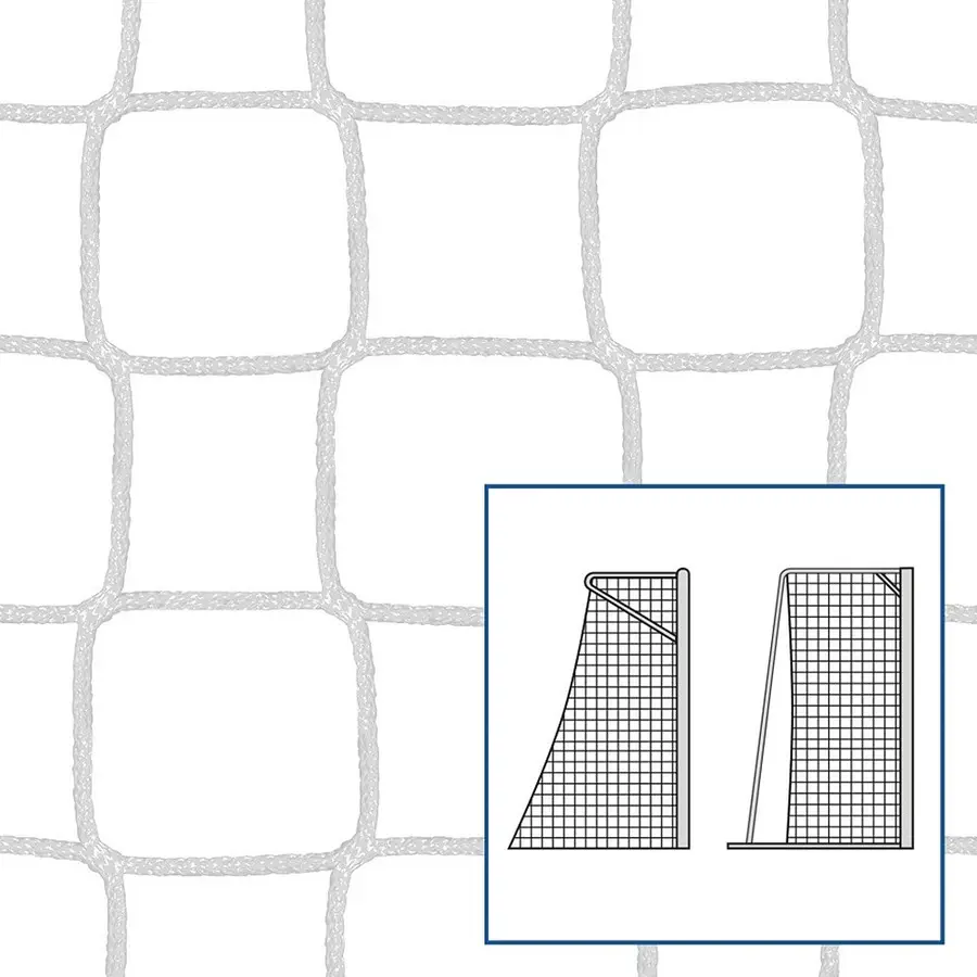 Nät 3x2 m Fotbollsmål Handbollsmål Djup 80/100 cm | Vit 