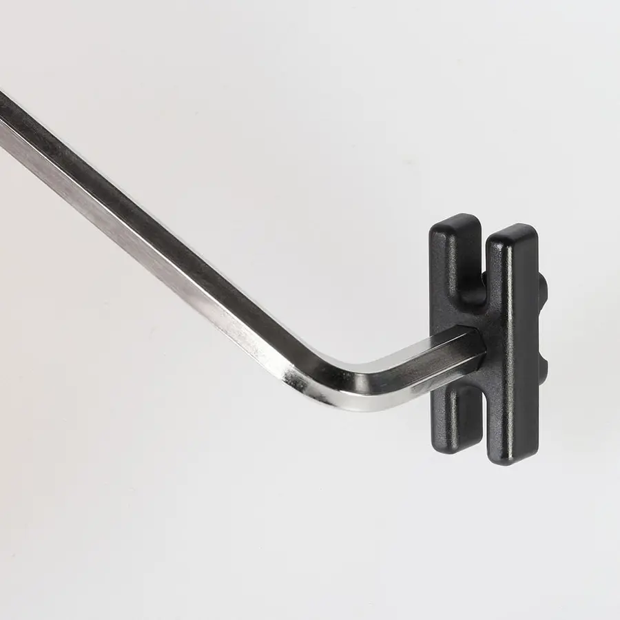 Nätkrok i plast för målburar 1 st 26x10x4 mm - Svart 