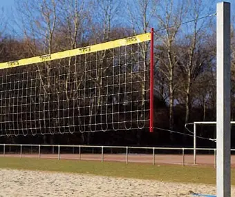 Beachvolleybollnät 9,5 m av stålvaier Motstår vann, sol, vind og hærverk! 