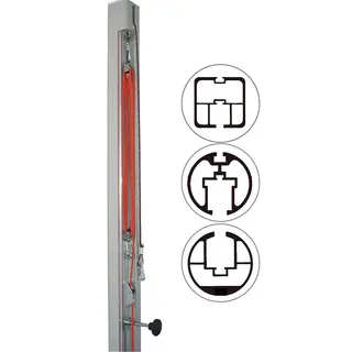 Sp&#228;nnanordning f&#246;r volleybollstolpar 80x80 mm, &#248; 83 mm eller &#248; 105 mm