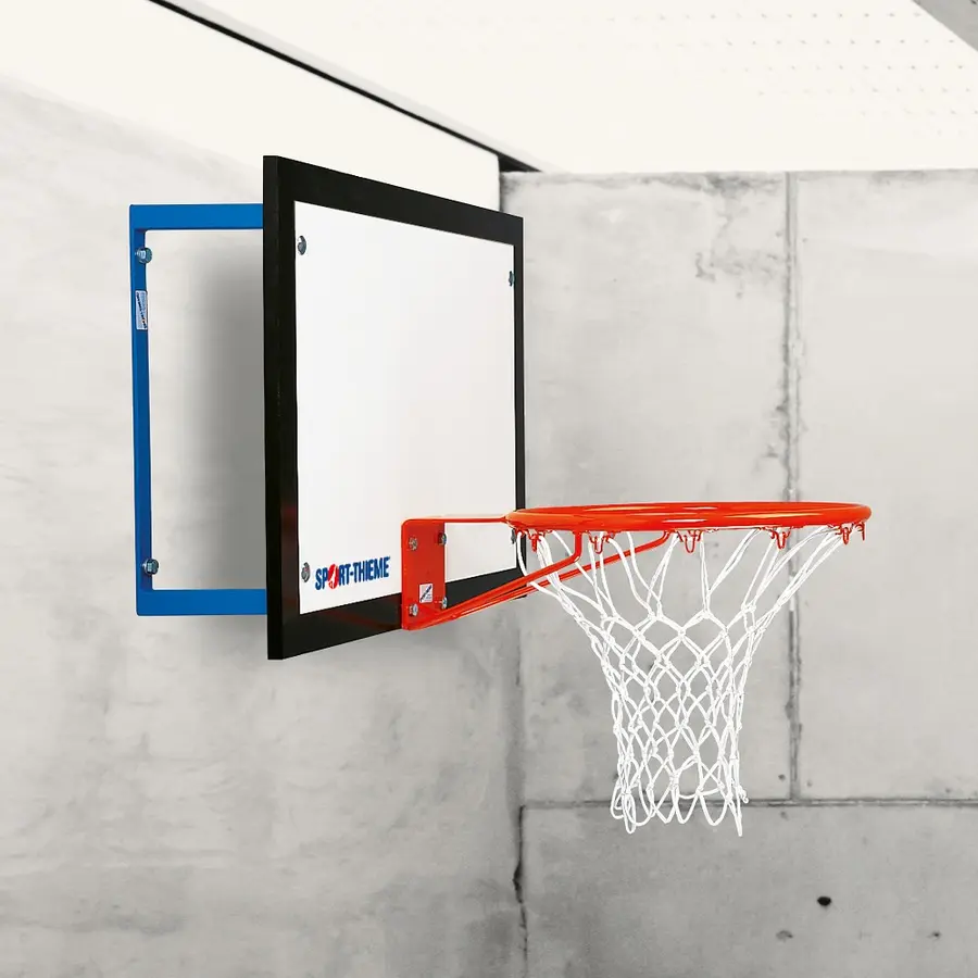 Basketbollset vägghängt inomhus Komplett set | Djup 20 cm 