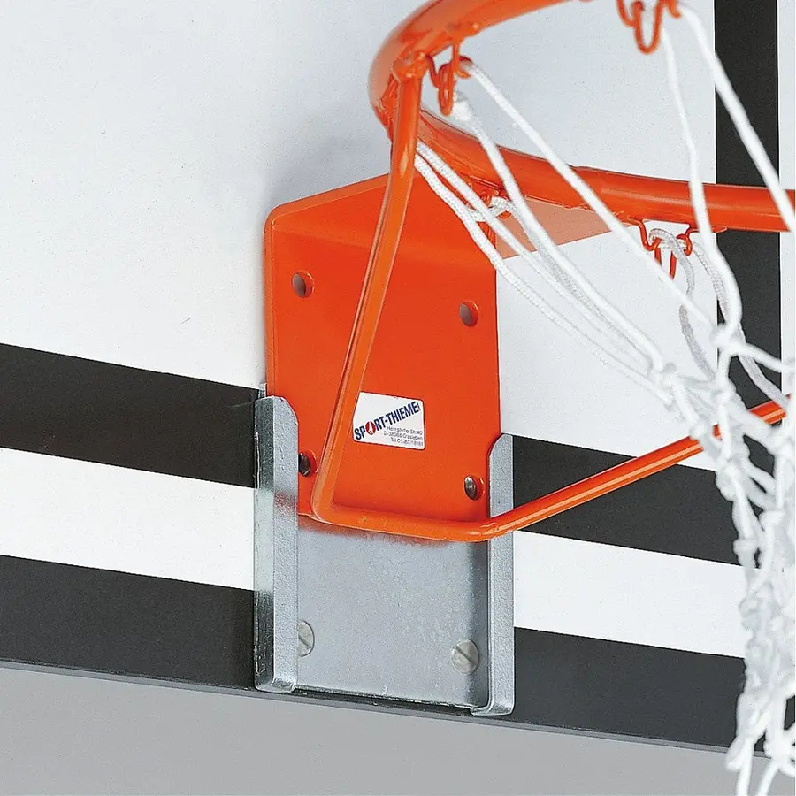 Basketkorg med fast nät Komplet set med monteringsfäste 