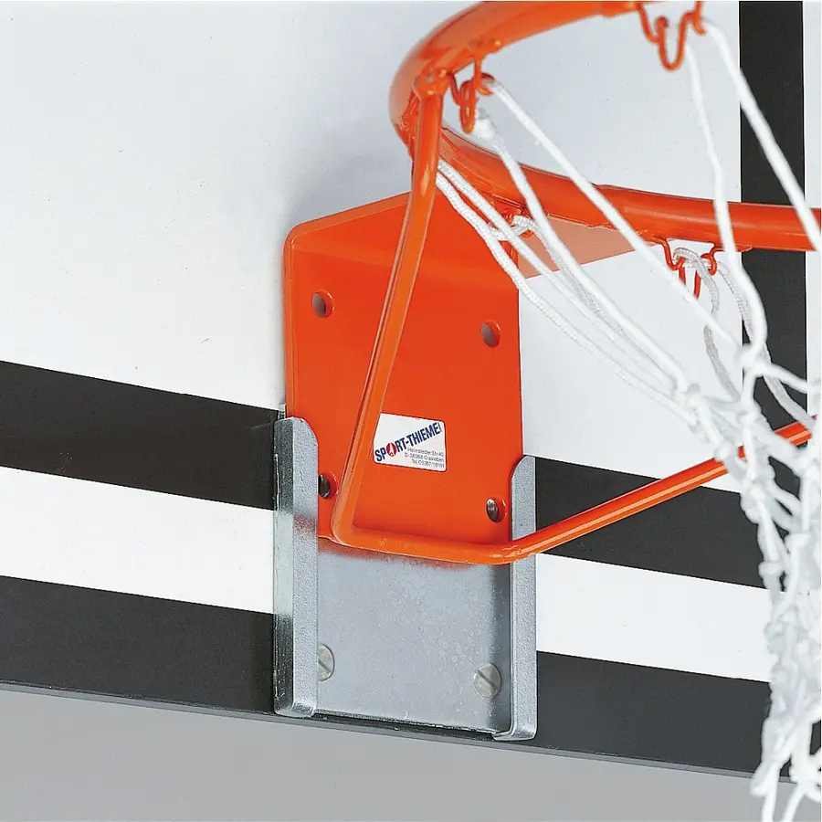 Basketkorg med fast nät Komplet set med monteringsfäste 