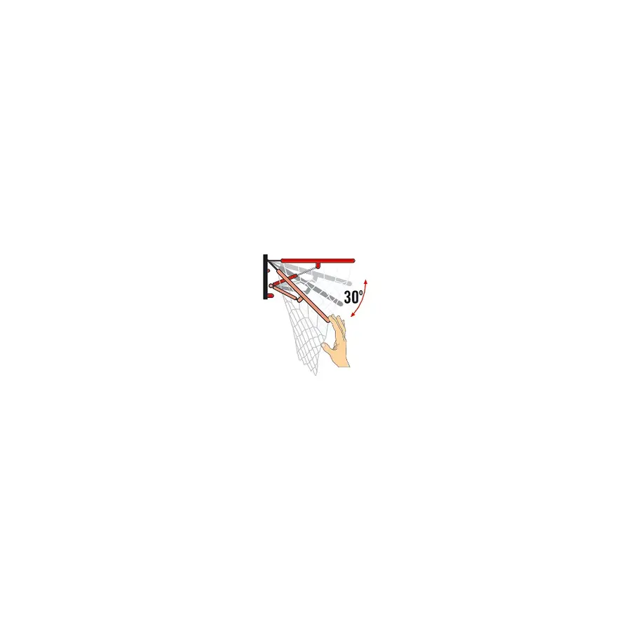 Basketkorg fjäderbelastad 35 kg inomhusbruk | endst korg | dunkring 