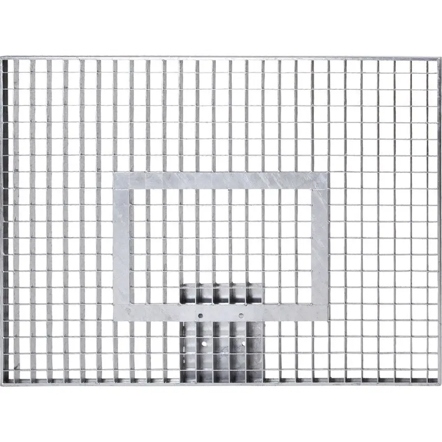 Basketplatta Silent 120x90 cm Galvaniserat stålgaller 