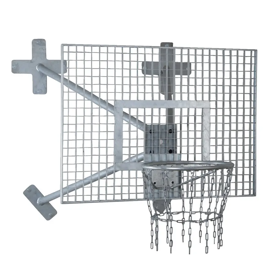 Basketställning vägghängd utomhus Vandalsäker | Fast utomhuskorg kätting 
