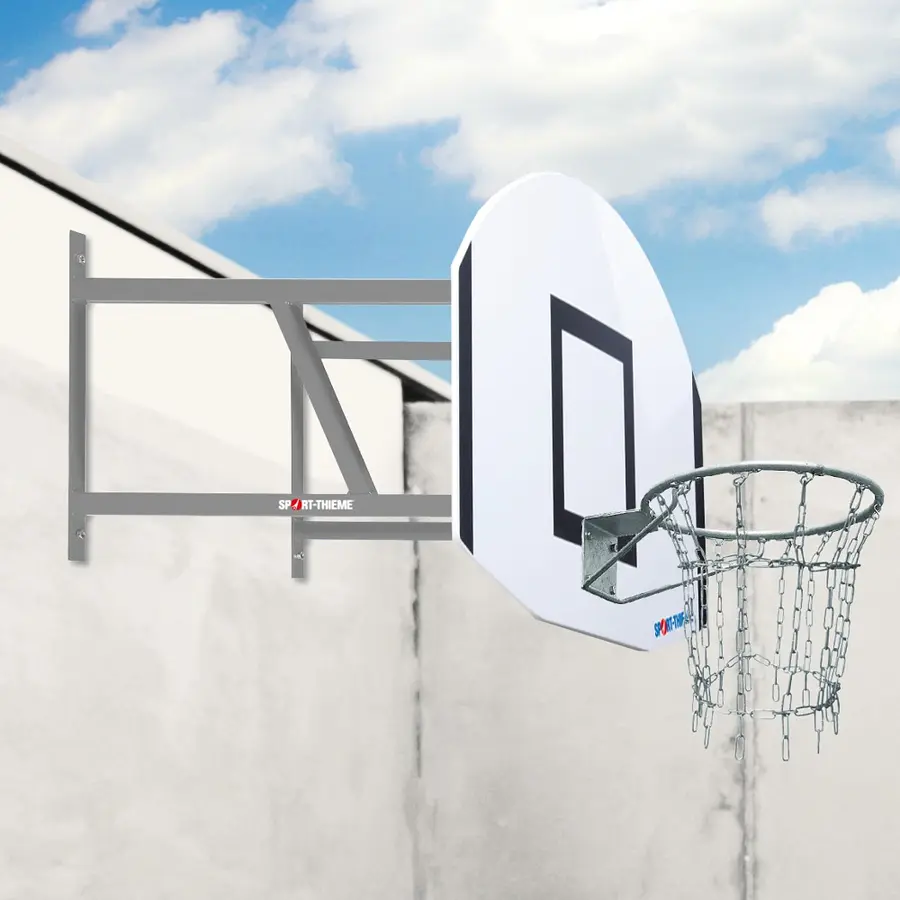 Basketställning vägghängd Outdoor Komplett set | Uthäng 80 cm 