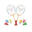 Badmintonset Victor Advanced 2 rack och 6 f&#228;rgglada bollar