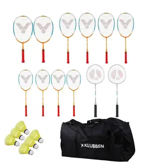 Badmintonset Victor Concept Startpaket f&#246;r badminton i skolan