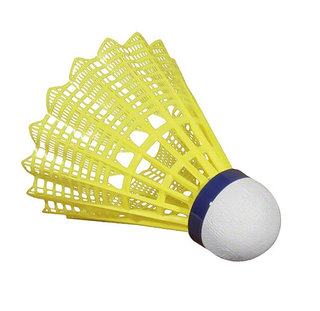 Badmintonboll Shuttle 1000 - 6 st Gul boll, vit huvud - Medelfart