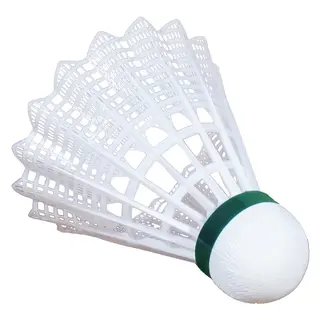 Badmintonboll Shuttle 1000 - 6 st Vit med grön ring - långsam