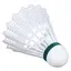 Badmintonboll Shuttle 1000 - 6 st Vit med grön ring - långsam 