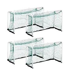 Innebandym&#229;l 90x60 cm set 4 st. Ihopf&#228;llbara med n&#228;t