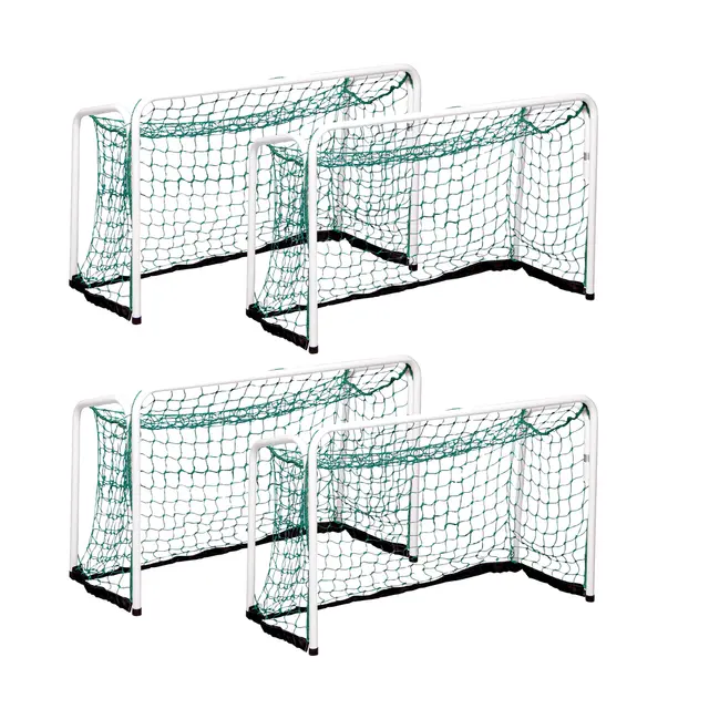 Innebandymål 90x60 cm set 4 st. Ihopfällbara med nät 