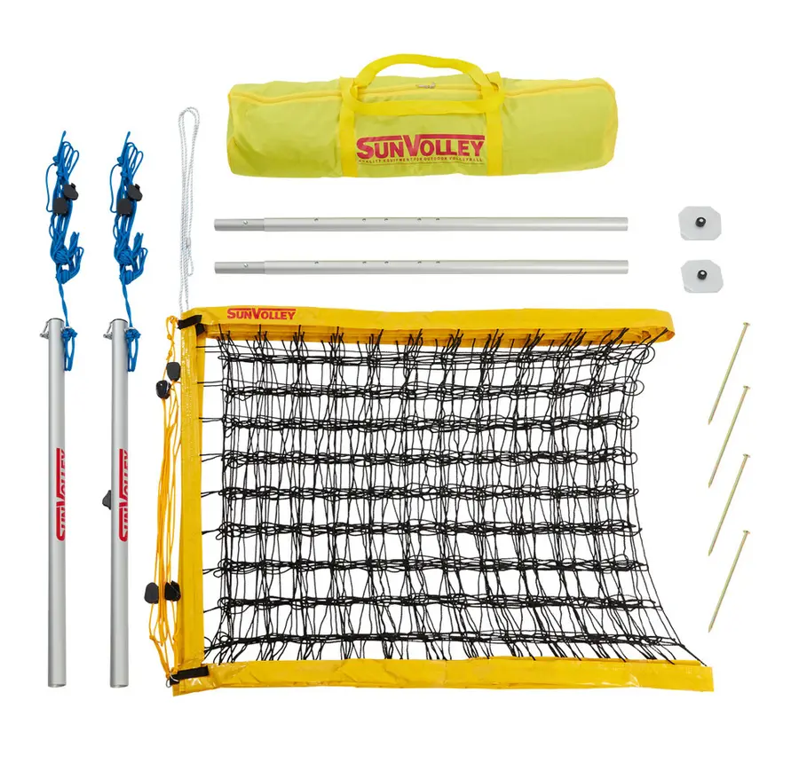 Beachvolleybollset SunVolley Standard Beachvolleybollnät 8,5 m | Stolpar | Bag 