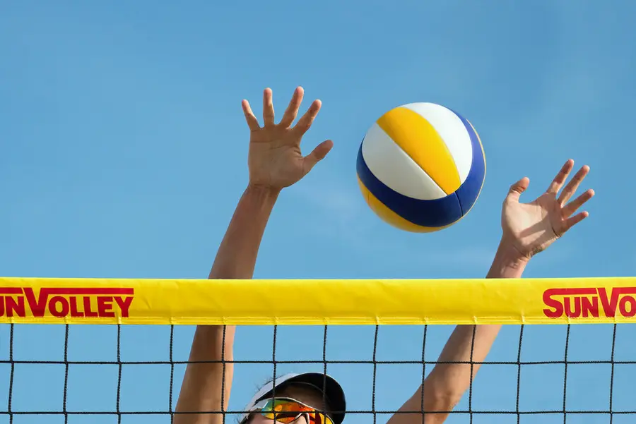 Beachvolleybollset SunVolley Standard Beachvolleybollnät 8,5 m | Stolpar | Bag 