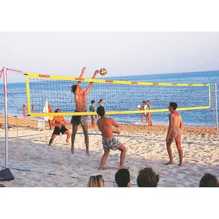 Beachvolleybolln&#228;t SunVolley Standard 4-punkts upph&#228;ngning | 8,5 m
