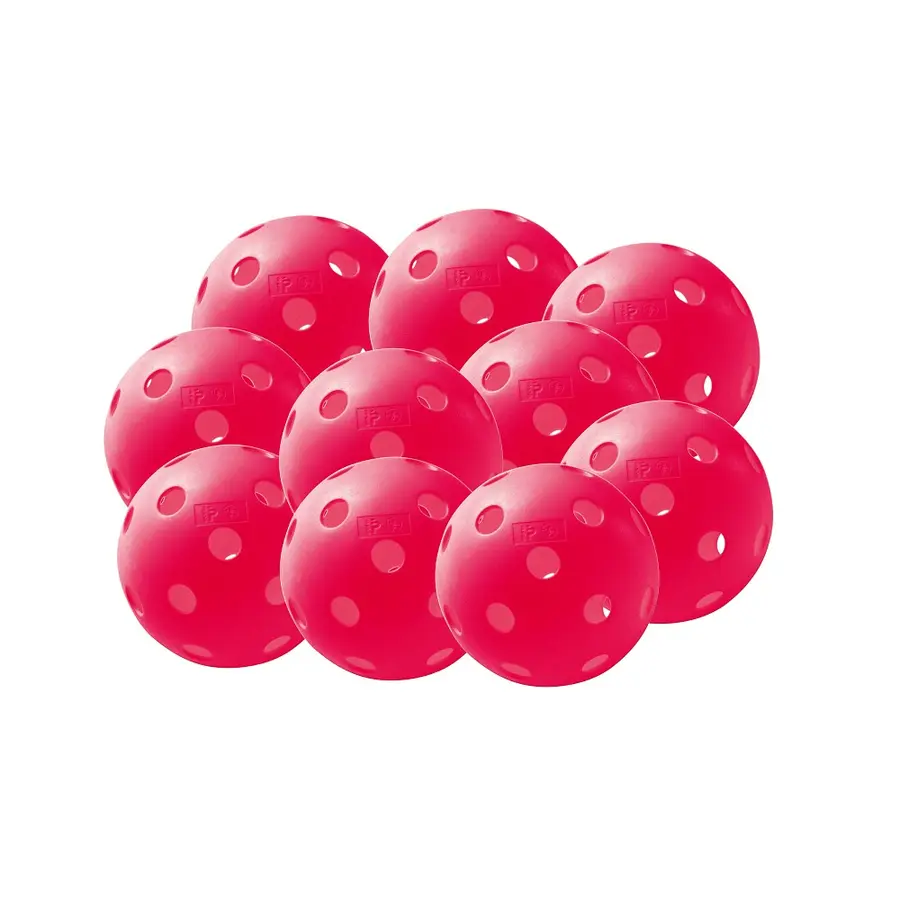Innebandybollar 10 st Röda 7 cm | 23 gram 