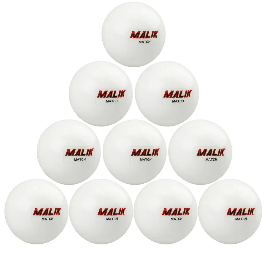 Landhockeyboll Allround 10 st. 70 mm | Vit | Utomhusboll 