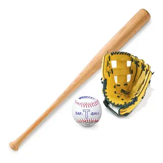 Baseballset | Junior Bollträ | Boll | Vänsterhandske
