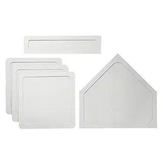 Base set f&#246;r baseball 3 baser | 1 home plate | 1 pitcher plate