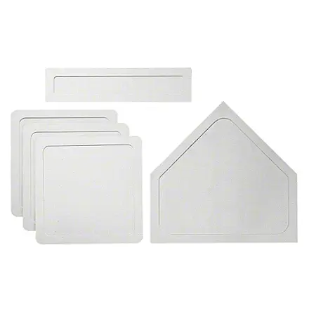Base set för baseball 3 baser | 1 home plate | 1 pitcher plate 