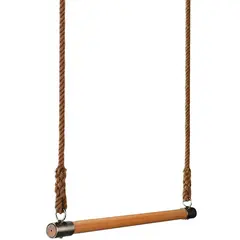 Trapetsstång Pro 75 cm Stång i trä för romerska ringar 3 m rep