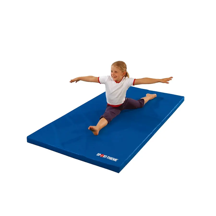 Lekmatta Klassisk 150 x 100 x 4 cm Halkfri matta för lek Blå 