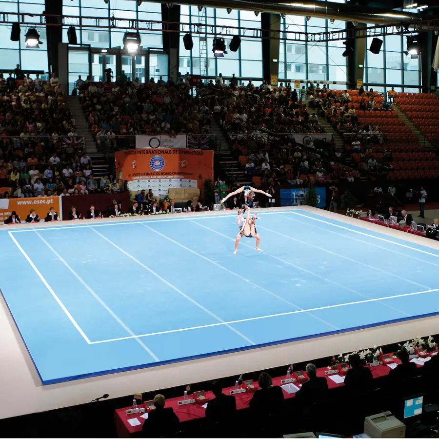 Spieth gymnastikgolv 14x14 FIG certifierat 