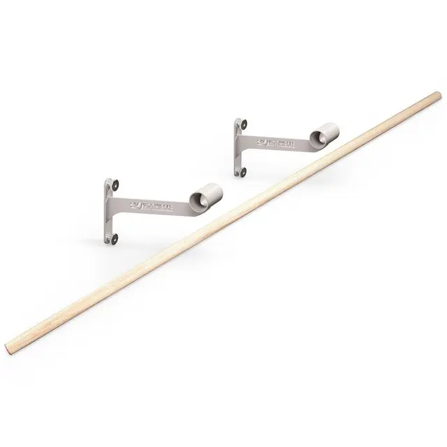Balettstång med väggfäste 40 mm | längd 200 cm | rund profil 