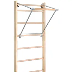 Ribbevegg med pull-up stang 210 cm 1 seksjon | Avstand 25,2 cm | Ask