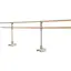 Balettst&#228;nger Braig frist&#229;ende m/hjul 51/41 cm | l&#228;ngd 350 cm | oval profil
